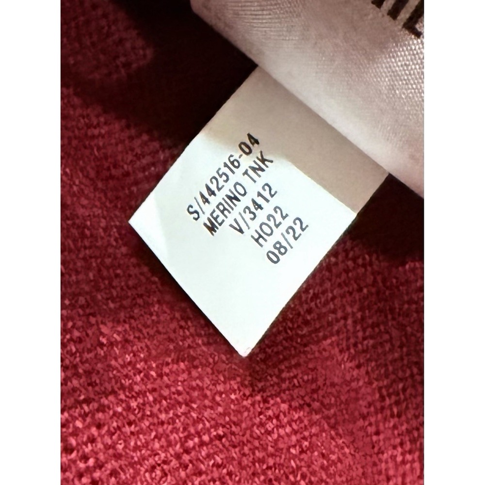 Banana Republic Sweater Mens L Dark Red Italian Merino Wool Baruffa Turtleneck - Picture 7 of 7